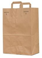 12R116 Shopping Bag, Brown, 1/6 BBL, PK 300