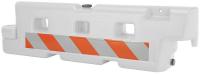 12R478 Airport Barrier, White, 24 In. H, 14 In. W