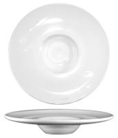 12R927 Deep Well Wide Rim Bowl, 8 Oz, White, PK 12
