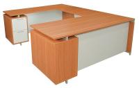 12T382 Office Desk, U-Shape, OneDesk Series, Amber