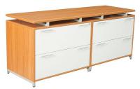 12T390 Double File Credenza, OneDesk, Amber