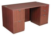 12T460 Office Desk, Legacy Series, 60W, Mahogany