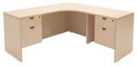 12T507 Office Desk, L-Shape, Legacy, 71W, Maple