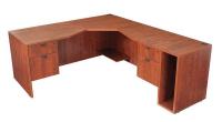 12T511 Office Desk, L-Shape, Legacy, 71W, Cherry