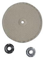 12U085 Buffing Wheel, Spiral Sewn, 8 In Dia.