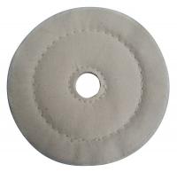 12U104 Buffing Wheel, Cushion Sewn, 8 In Dia.