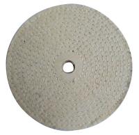 12U107 Buffing Wheel, Spiral Sewn, 6 In Dia.