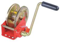 12U371 Hand Winch, Spur Gear, Brake, 1200 lb.