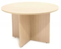 12U525 Conference Table, Legacy, 48 Dia., Maple