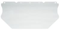 12V764 Visor, Clear, Polycarbonate, 17InW, 7-1/2InH