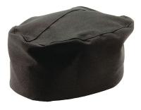 12W040 Chef Hat, Pillbox, Black, L