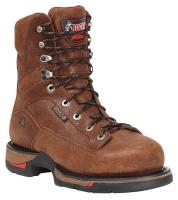12W125 Work Boots, Aluminum, Mn, 9, Brn, 1PR