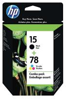 12X507 Ink Cart, HP, Combo Pack, Black, Tricolor