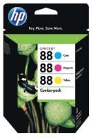 12X542 Ink Cart, HP, Combo Pack, Office, Tricolor