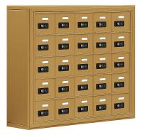 12Y177 Cell Phone Locker, 5 Wide, Gold