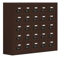 12Y179 Cell Phone Locker, 5 Wide, Bronze