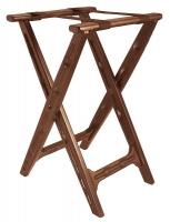12Y325 Plastic Tray Stand, Brown