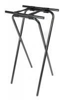 12Y335 Extra Tall Steel Tray Stand, Black