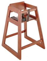 12Y359 Deluxe Wood High Chair, Light
