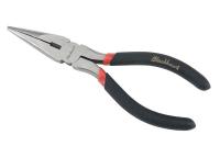 12Y488 Pliers, Needle Nose, 8 In L, Cutter, Blk/Red