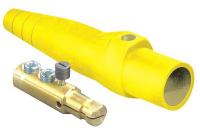 12Y743 Male Connector, Single Pole Cam, Yellow