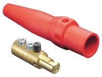 12Y755 Male Connector, Single Pole Cam, Red