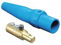 12Y756 Male Connector, Single Pole Cam, Blue
