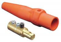 12Y757 Male Connector, Single Pole Cam, Orange