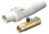 12Y760 Female Connector, Single Pole Cam, White