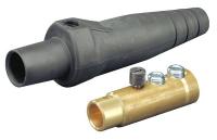 12Y761 Female Connector, Single Pole Cam, Black