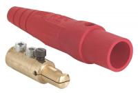 12Y763 Female Connector, Single Pole Cam, Red