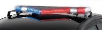 12Z158 Lightbar, LED, Rd/Blu/Ambr/Clr, 43-3/4 In