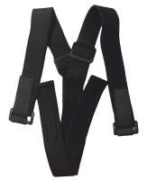 12Z328 Suspenders for Back Belt, Elastic, Black