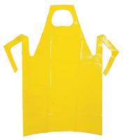 12Z596 Die Cut Apron, Yellow, 45 In. L, PK 50