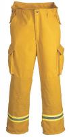 13A336 Turnout Pants, Yellow, L, Inseam 30 In.