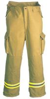 13A361 Turnout Pants, Tan, XL, Inseam 31 In.