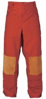 13A422 Turnout Pants, Red, XL, Inseam 31 In.