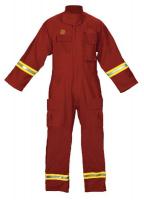 13A479 Turnout Coverall, Red, S, Scotchlite(TM)