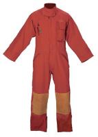 13A505 Turnout Coverall, Red, M, Lime/Silver