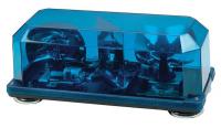 13A528 Mini Lightbar, Halogen, Blu, Perm, 15-3/4 In