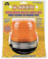 13A535 Warning Light, LED, Ambr, Mag, Fresnel, 5 Dia