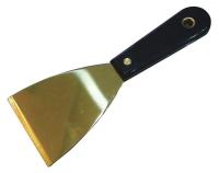 13A689 Putty Knife, Stiff, Full Tang, Brass, PP, 3In
