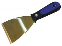 13A690 Putty Knife, Stiff, Brass, PP/TPR, 3 In
