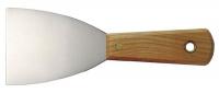 13A695 Wall Scraper, Stiff, Stl/Wood, 3 In