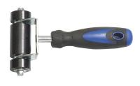 13A749 Carpet Seam Roller, 3-1/2 In, Stl, Smooth