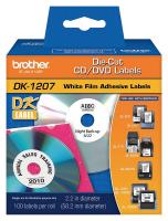13C562 DVD Label, Bk/Wht, Direct Thermal Paper