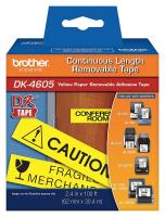 13C579 Removable Label, Black/Yellow, Paper