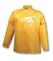 13C738 Rain Jacket with Hood Snaps, Gold, S