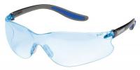 13D092 Safety Glasses, Blue, Hard Coat