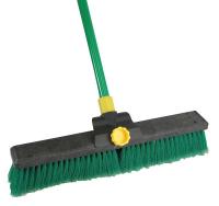 13D519 Push Broom w/Hndl, Poly Fbrs, r, 60In OAL